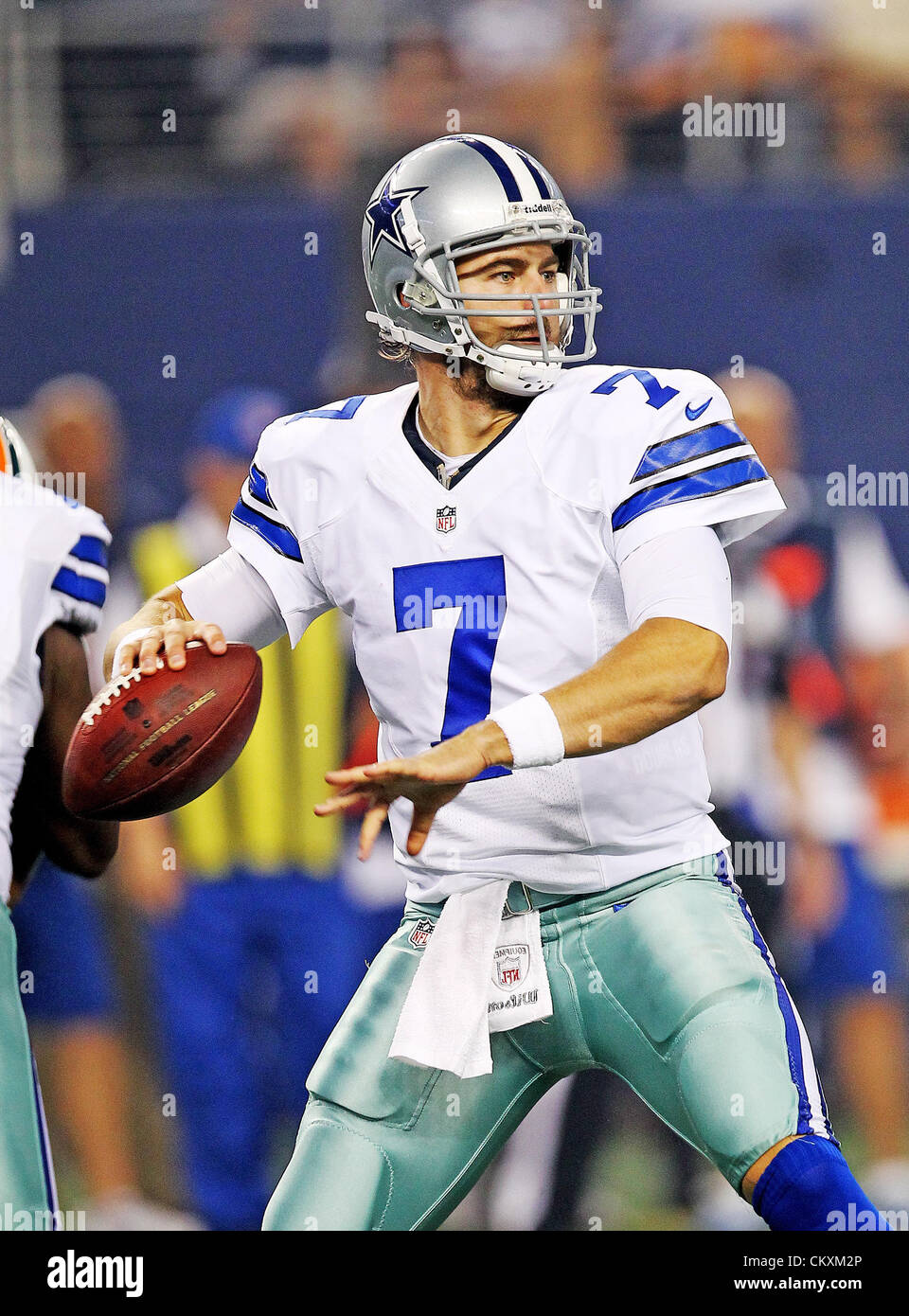 Arlington, Texas, USA. 29th Aug 2012. Dallas Cowboys quarterback