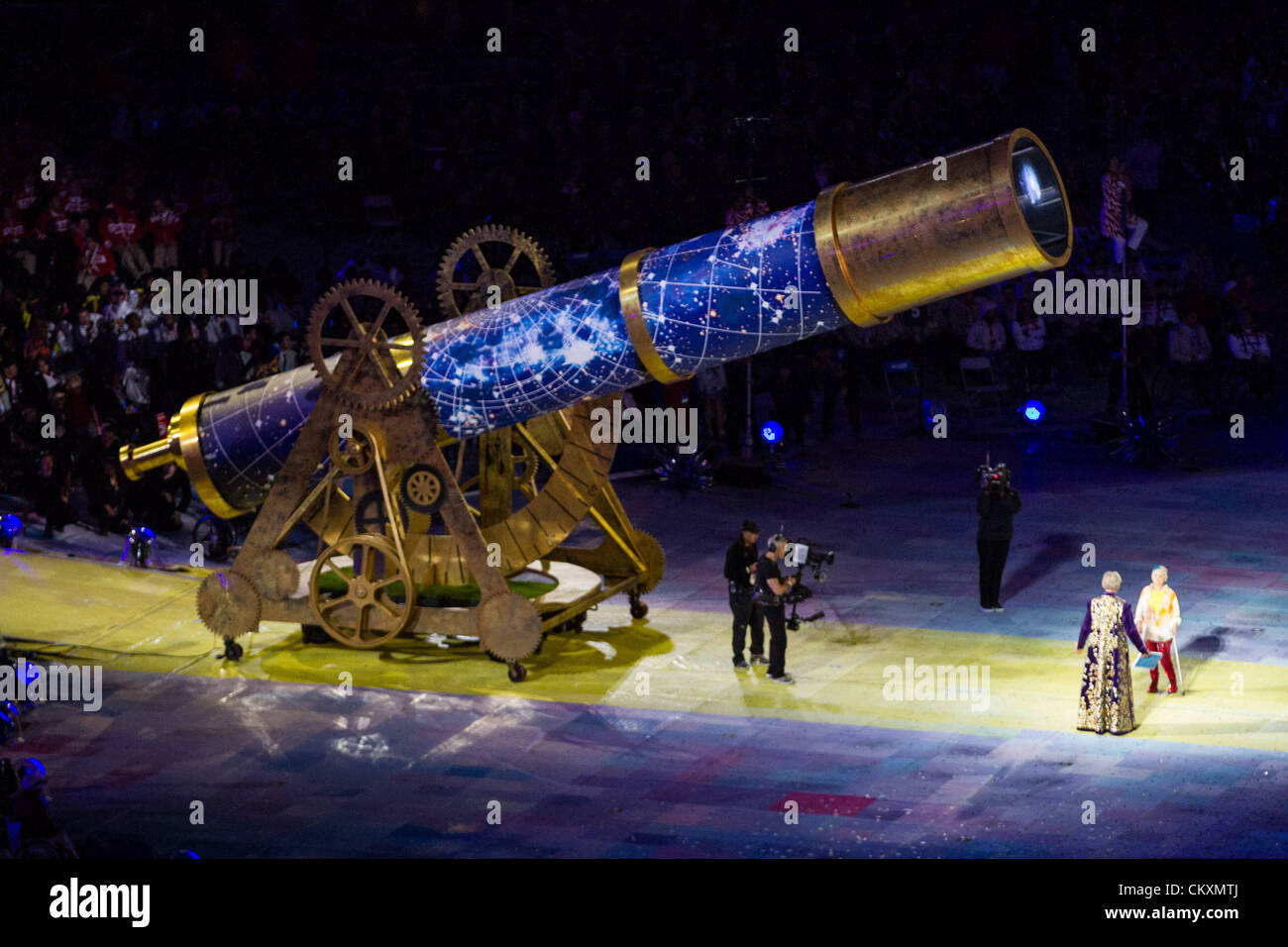 Stratford, London, UK. 29th Aug 2012. The Opening Ceremony of the London 2012 Paralympic Games at the Olympic Stadium in Stratford.  Credit:  Action Plus Sports Images / Alamy Live News Stock Photo