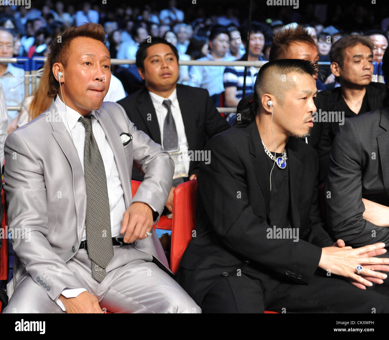 (LR) Yasuei Yakushiji, Joichiro Tatsuyoshi, JUNE 20, 2012 Boxing