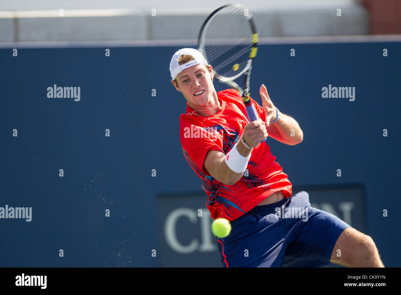 New York, USA. 30th Aug 2012. Jack Sock (USA) competing at the 2012 US ...