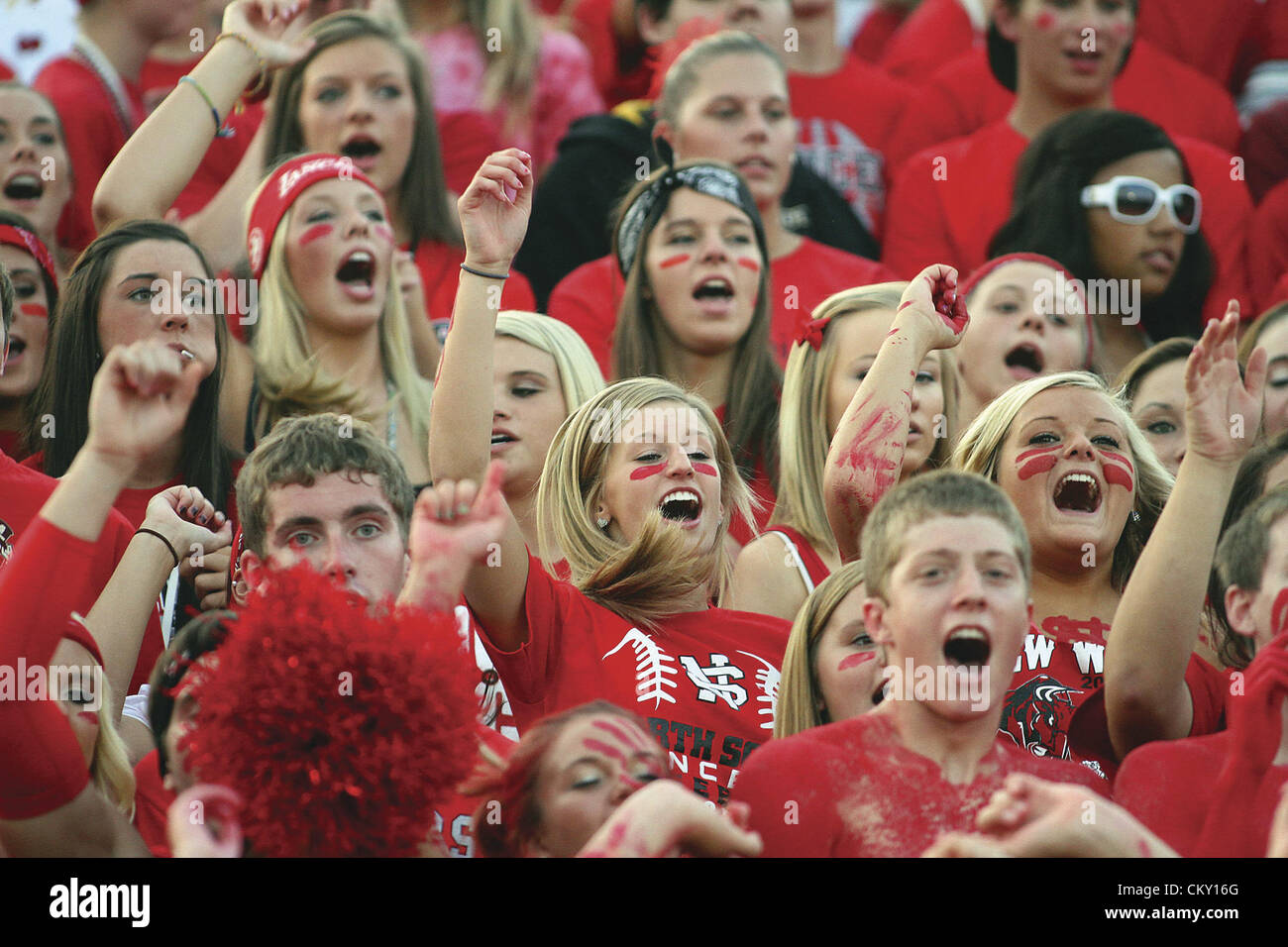 Aug. 24, 2012 Eldridge, Iowa, U.S. The North Scott student secion