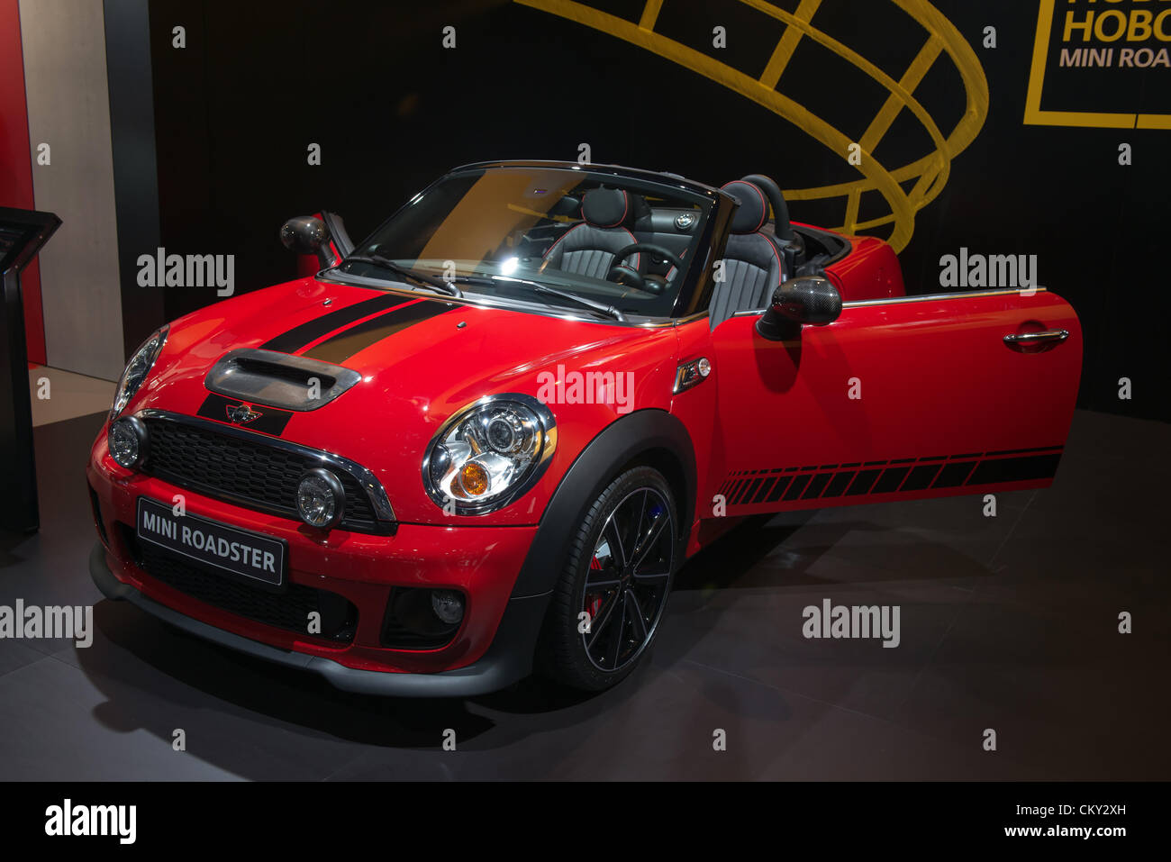 MOSCOW, RUSSIA - August 31: Moscow International Automobile Salon 2012. MINI roadster Stock Photo