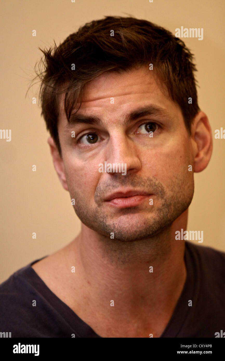 BOLOGNA, ITALY - SEP 01: Gale Harold  [Actor] portrait at the Night ItaCon Festival 2012 in Bologna, Italy on Sep 01, 2012. Stock Photo