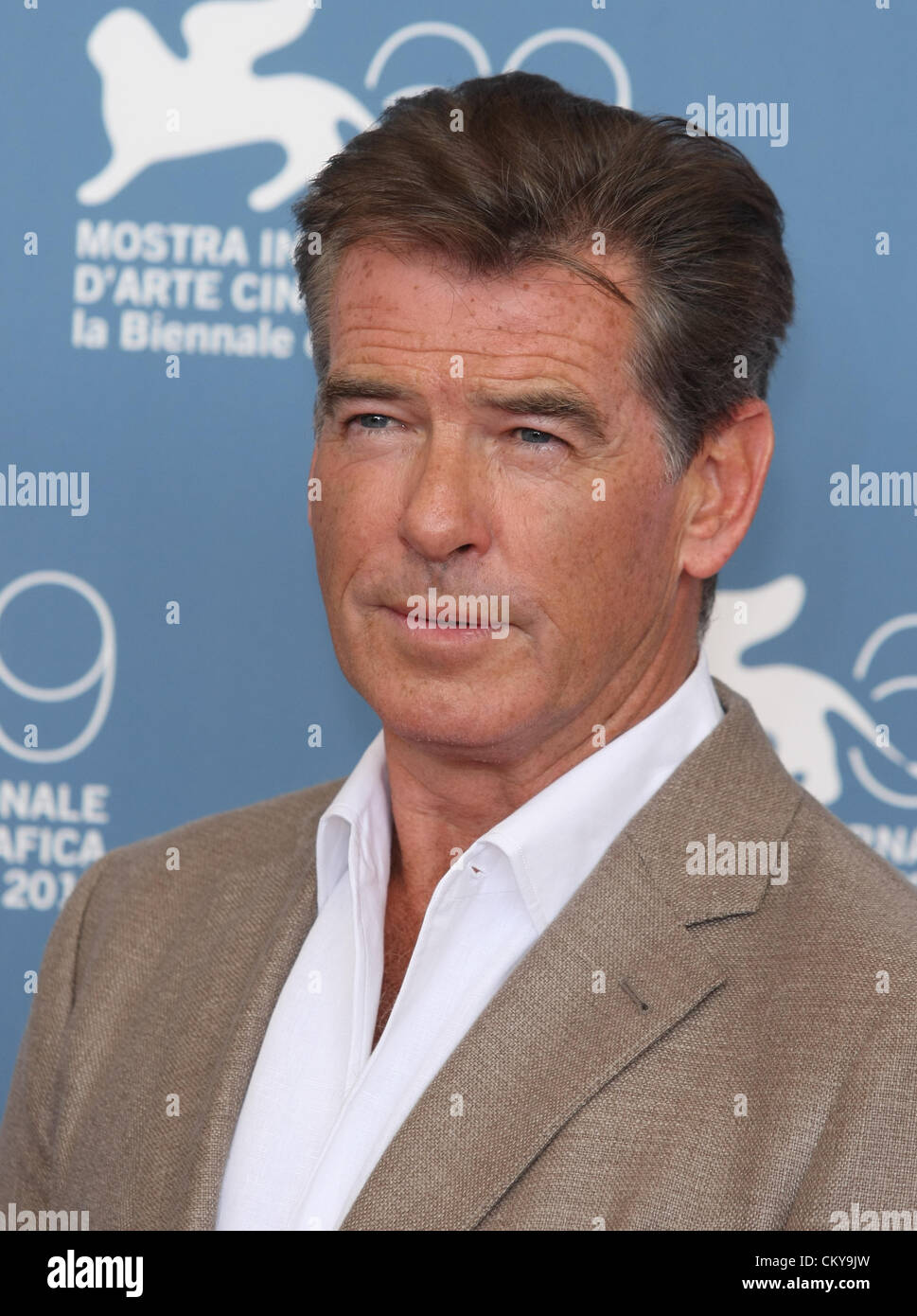 PIERCE BROSNAN LOVE IS ALL YOU NEED. PHOTOCALL. 69TH VENICE FILM FESTIVAL VENICE ITALY 02