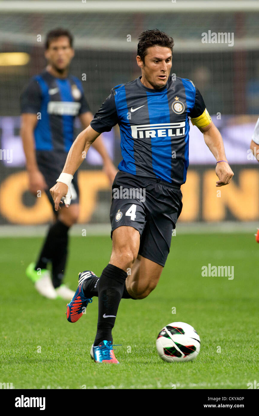 Javier Zanetti (Inter), AUGUST 30, 2012 - Football / Soccer : UEFA Europa  League Play-off 2nd leg match
