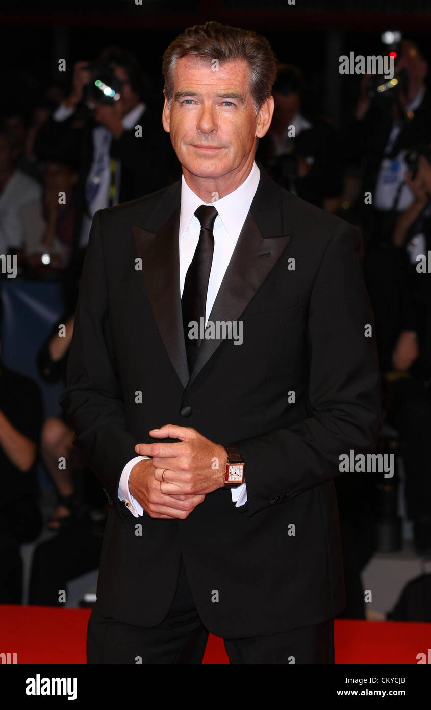 PIERCE BROSNAN LOVE IS ALL YOU NEED. PREMIERE. 69TH VENICE FILM FESTIVAL VENICE ITALY 02