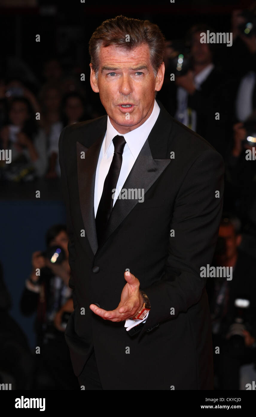 PIERCE BROSNAN LOVE IS ALL YOU NEED. PREMIERE. 69TH VENICE FILM FESTIVAL VENICE ITALY 02