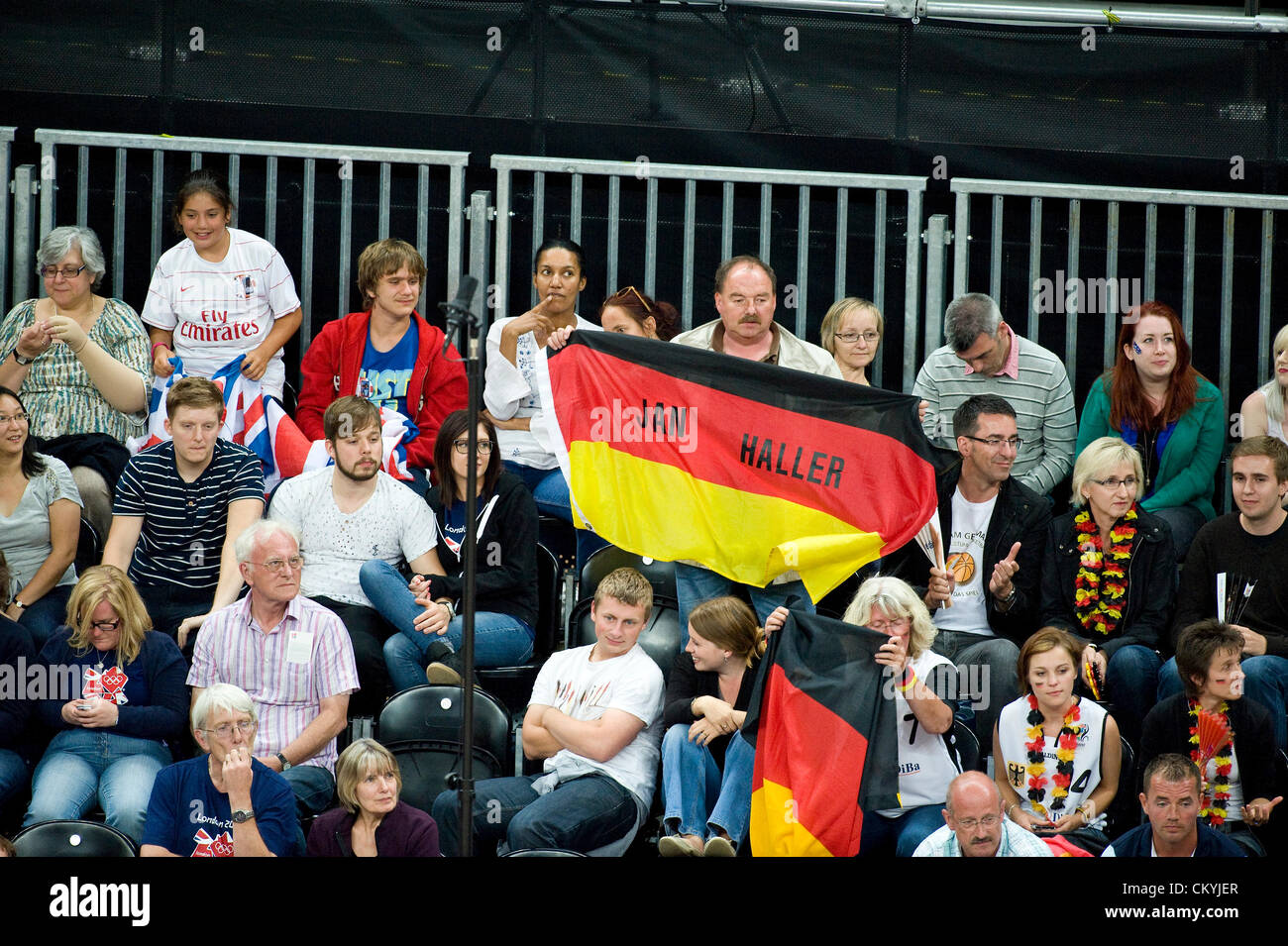 03.09.2012 London, England. German Support at the Mens Wheelchair