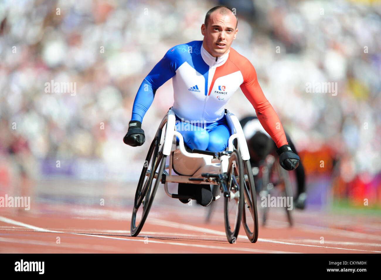 04.09.2012 London, England. Olympic Stadium. Sebastien Mobre (FRA) in  action during Day 6 of the Paralympics from the Olympic Stadium Stock Photo  - Alamy