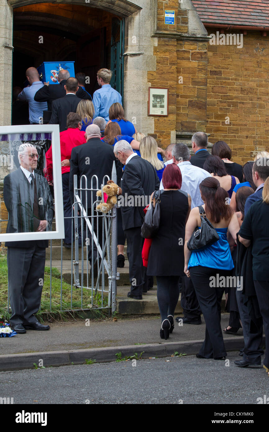 Kettering, Northamptonshire, UK. 4th September 2012. The Funeral of