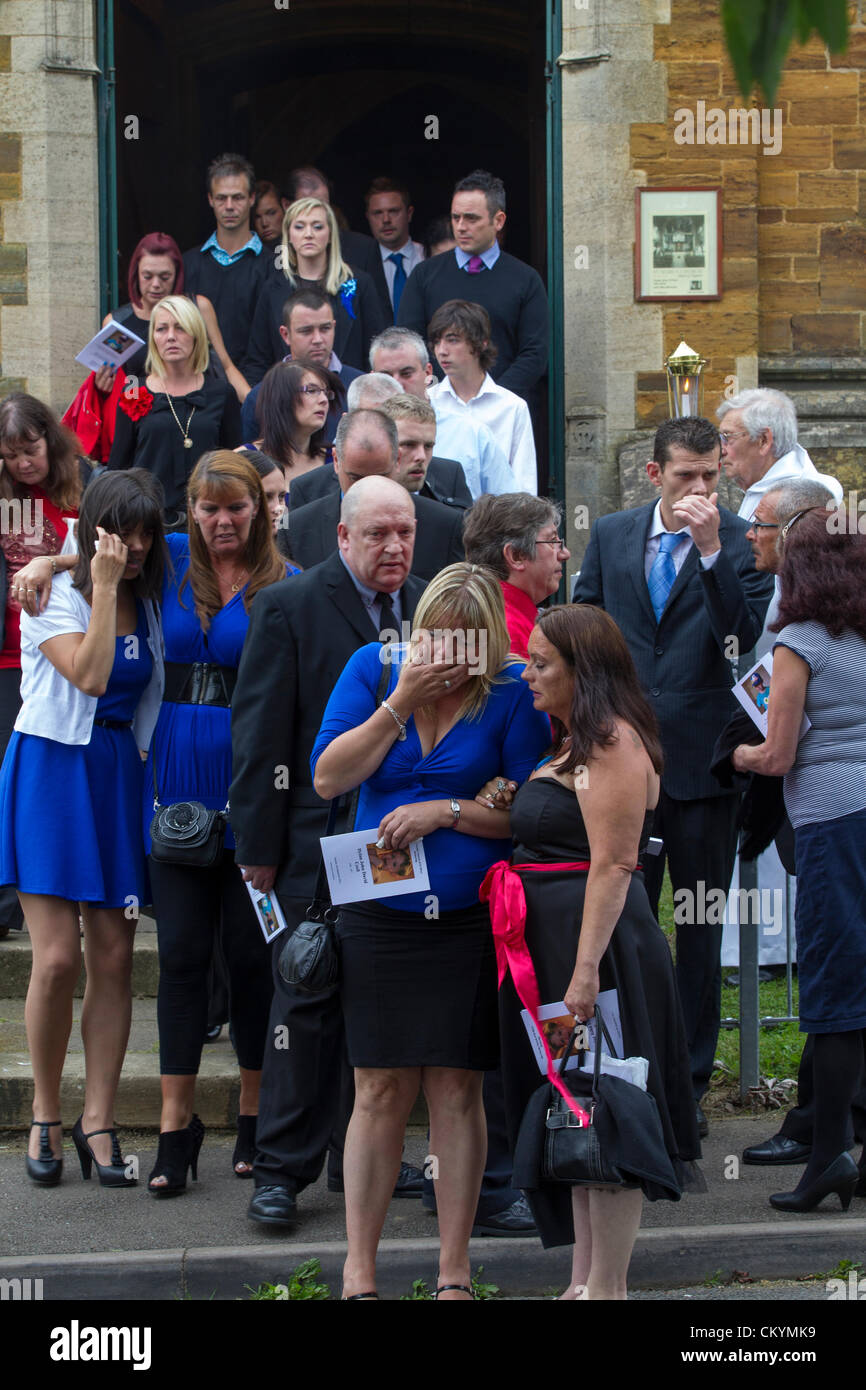 Kettering, Northamptonshire, UK. 4th September 2012. The Funeral of