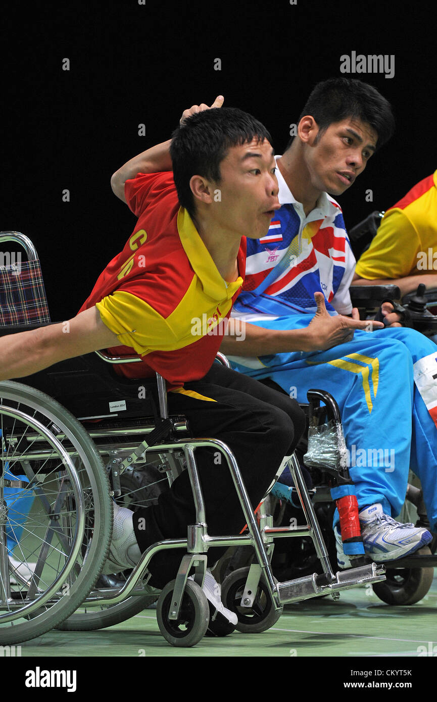 04.09.2012 Stratford, England. Kai Zhong of China in action during the ...