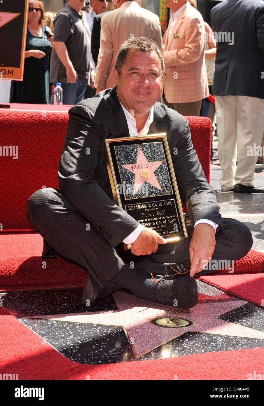 Vince Gill at the induction ceremony for Star on the Hollywood Walk of