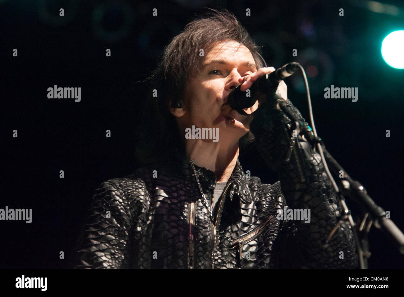 LINCOLN, CA – September 6:  Lawrence Gowan with Styx performs at Thunder Valley Casino Resort in Lincoln, California on September 6th, 2012 Stock Photo