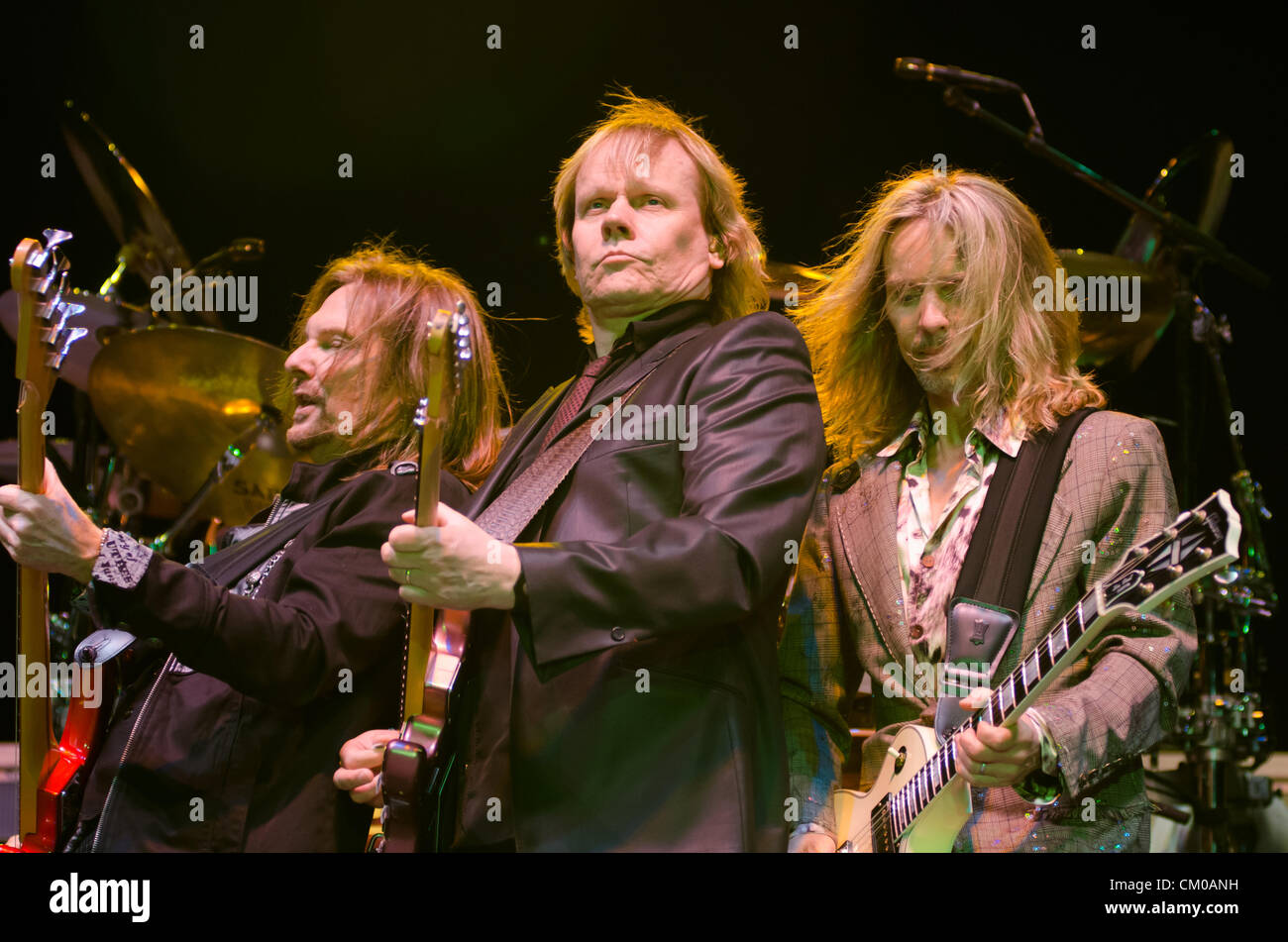 LINCOLN, CA – September 6: Styx performs at Thunder Valley Casino Resort in Lincoln, California on September 6th, 2012 Stock Photo