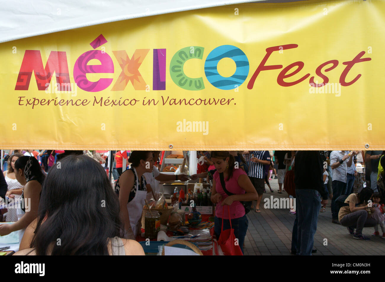 Sign at the Mexico Fest Mexican independence day celebrations in