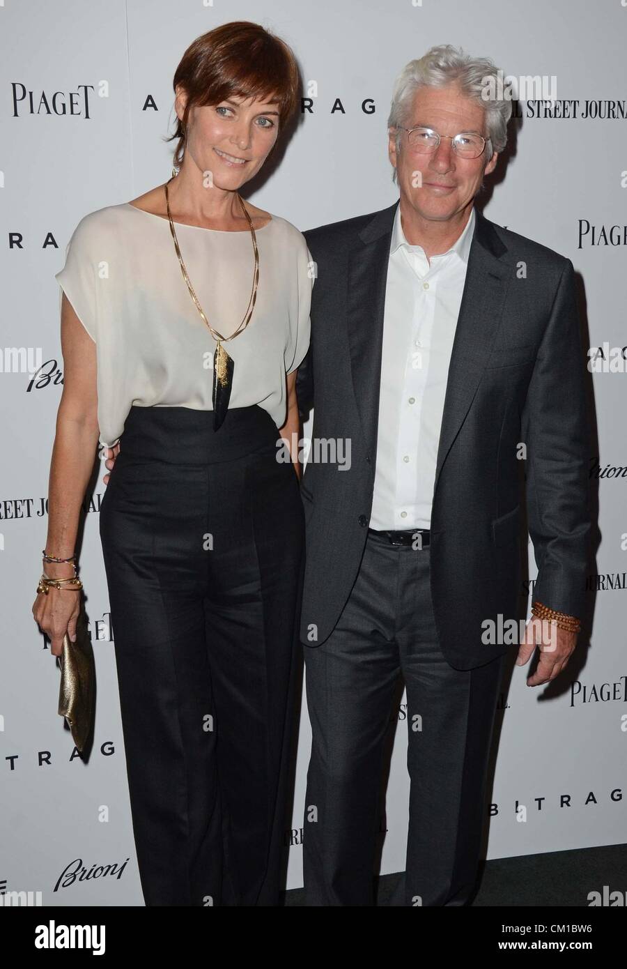 New York, USA. 12th September 2012. Carey Lowell, Richard Gere at ...