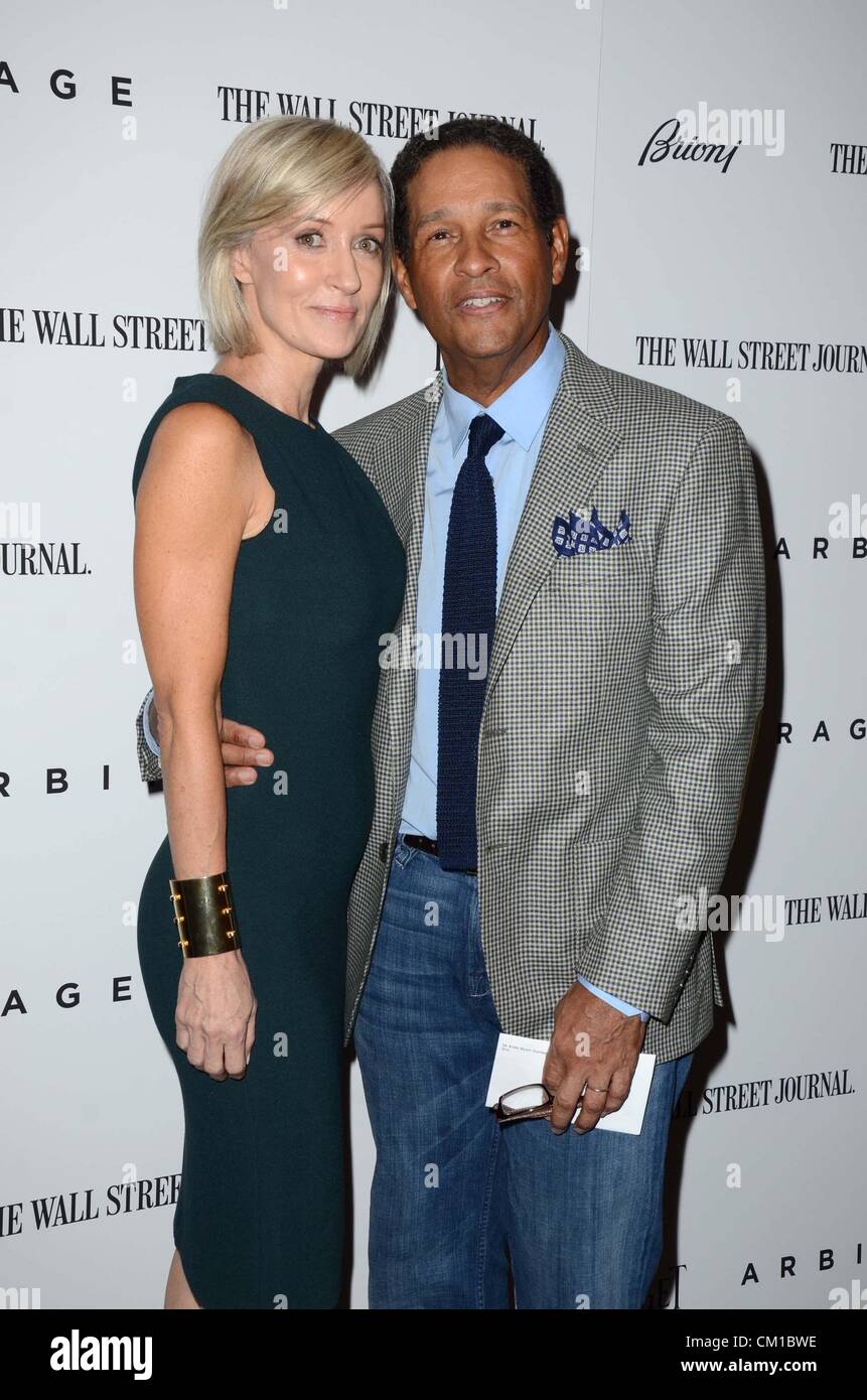 New York, USA. 12th September 2012. Hilary Quinlan, Bryant Gumbel at
