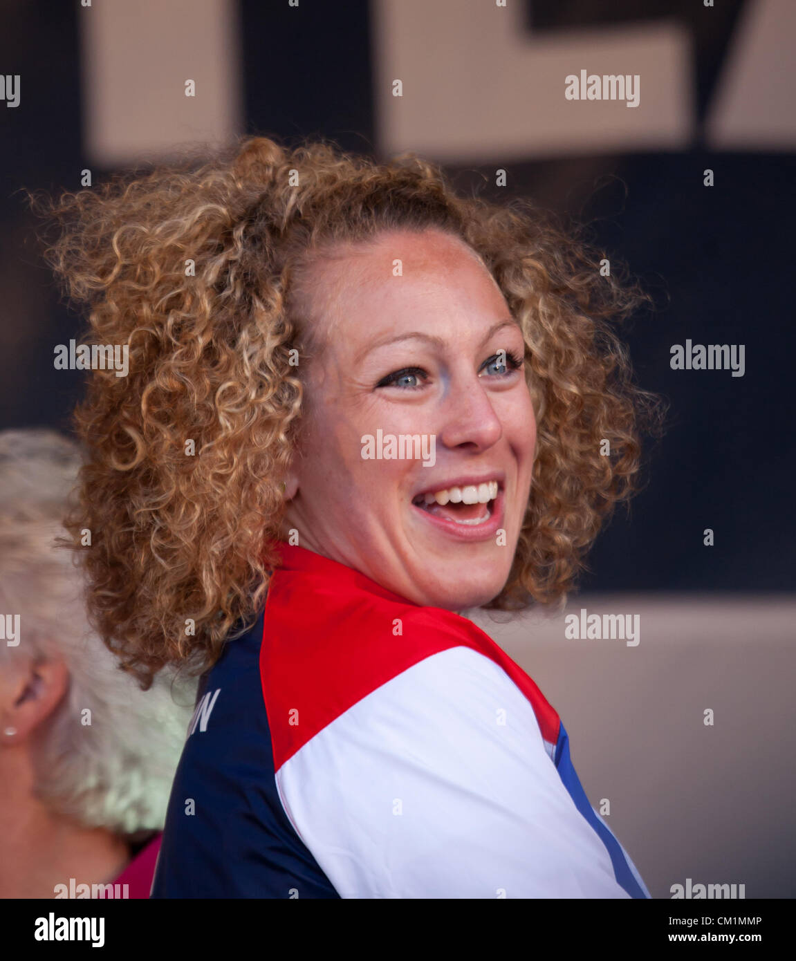 14th September, 2012. Sally Conway, Team GB judoka, at the end of the