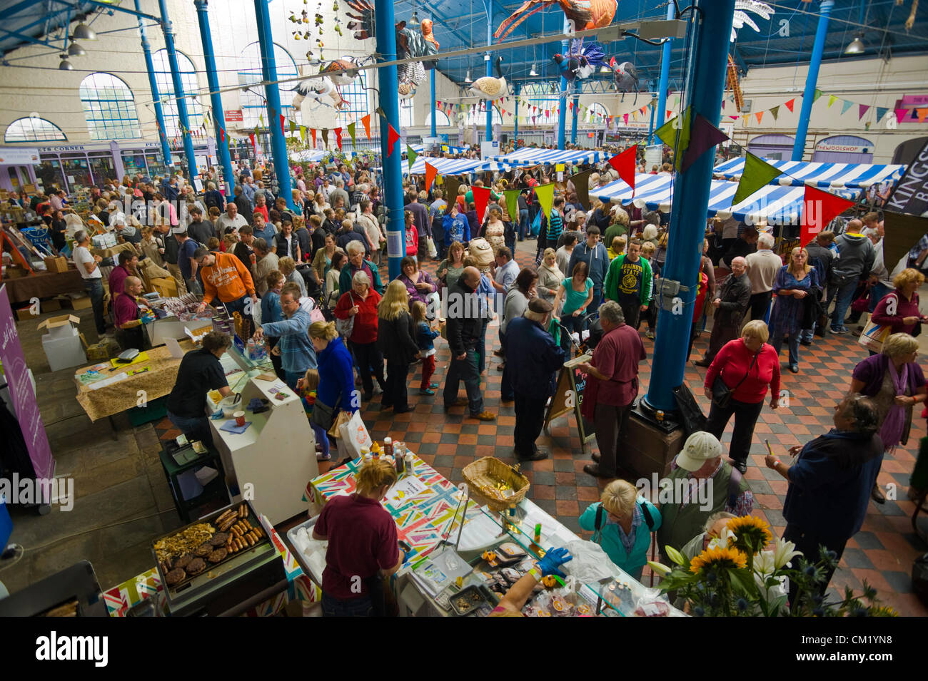 Abergavenny Food Festival Abergavenny High Resolution Stock