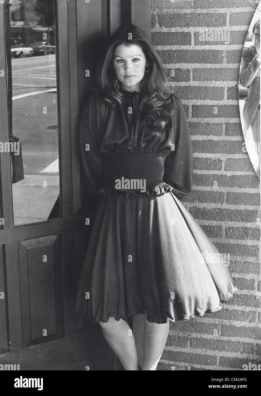 priscilla presley black dress Priscilla black fringe outfit