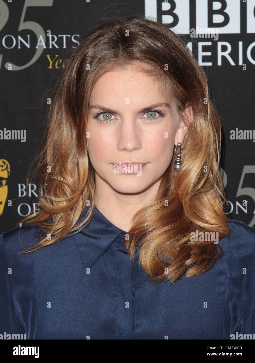 ANNA CHLUMSKY 2012 BAFTA TV TEA PARTY LOS ANGELES CALIFORNIA USA 22 September 2012 Stock Photo