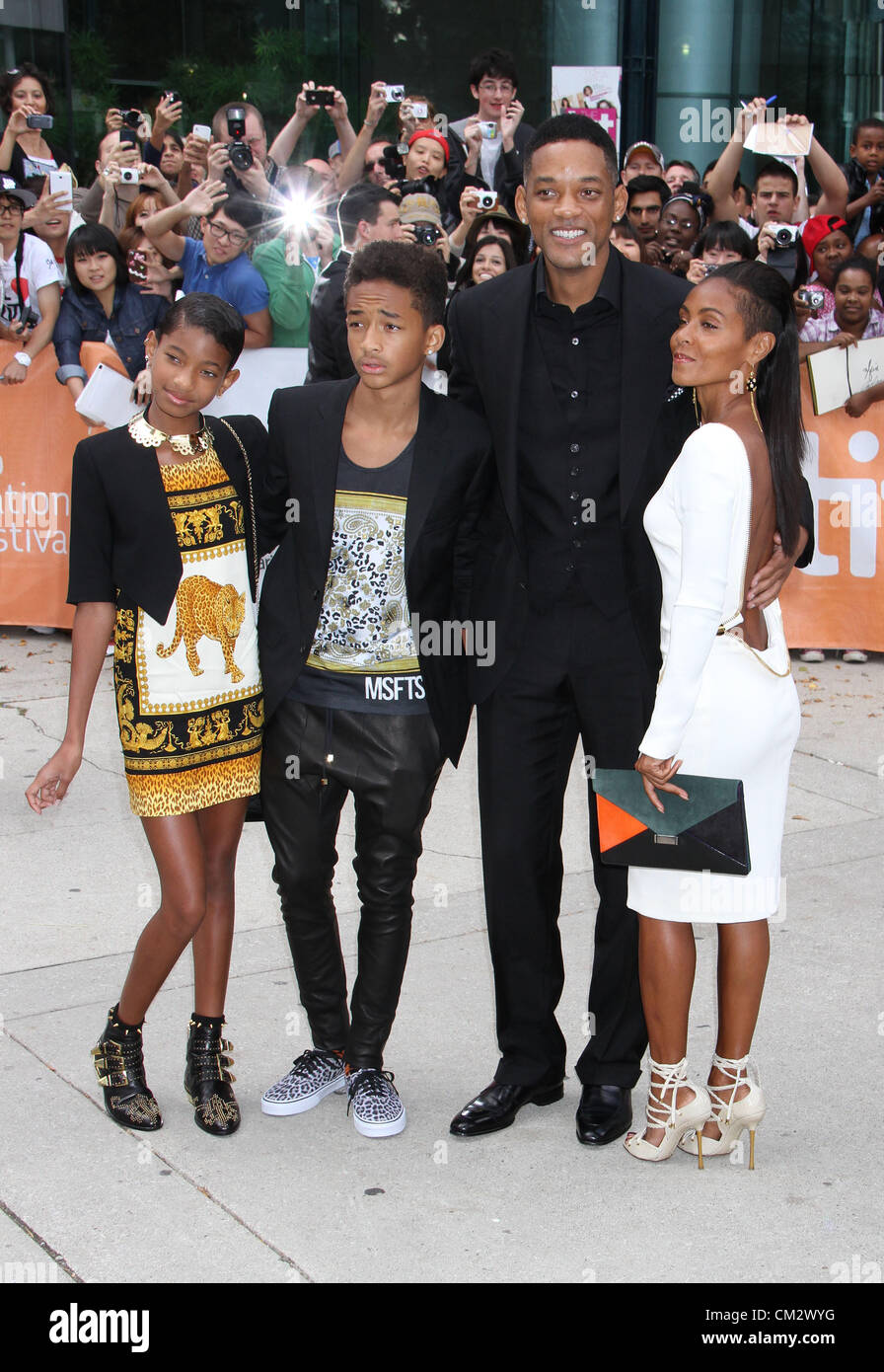 Sept 10 2012 Toronto On Canada Willow Smith Jaden Smith Stock Photo Alamy