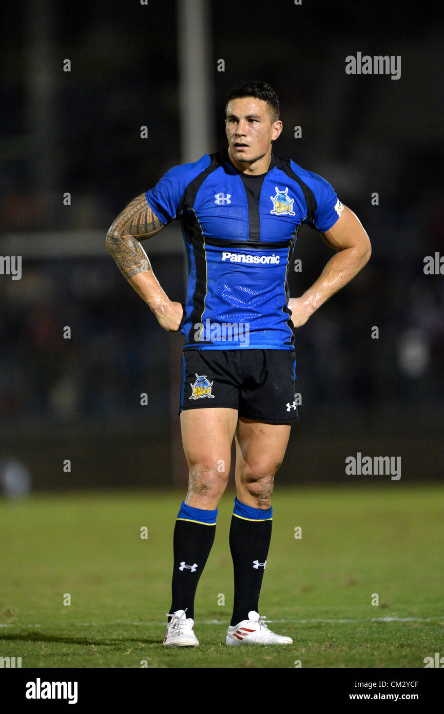 Sonny Bill Williams Wild Knights September 22 2012 Rugby Stock Photo Alamy
