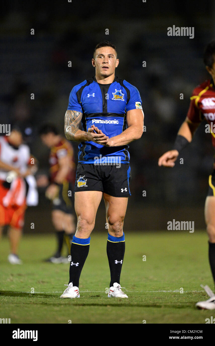 Sonny Bill Williams Wild Knights September 22 2012 Rugby Stock Photo Alamy