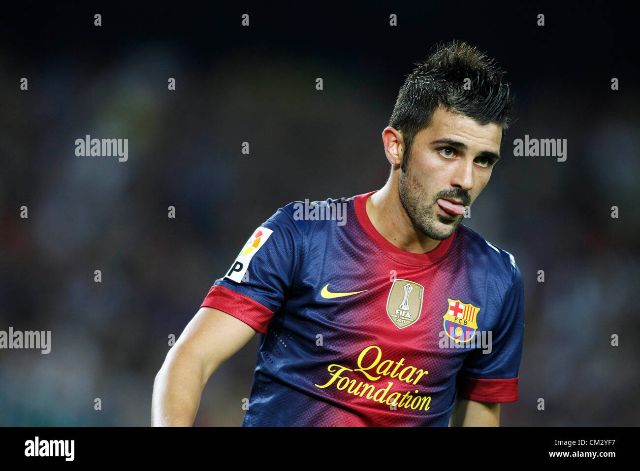 David Villa Barcelona SEPTEMBER 22 2012 Football Soccer