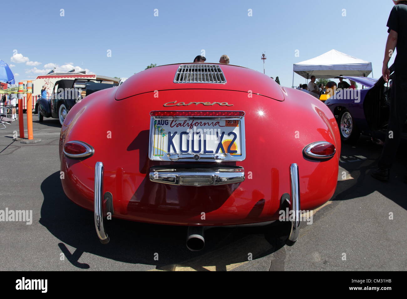 EL MONTE, CALIFORNIA, USA SEPTEMBER 23, 2012 A vintage 1957 Porsche