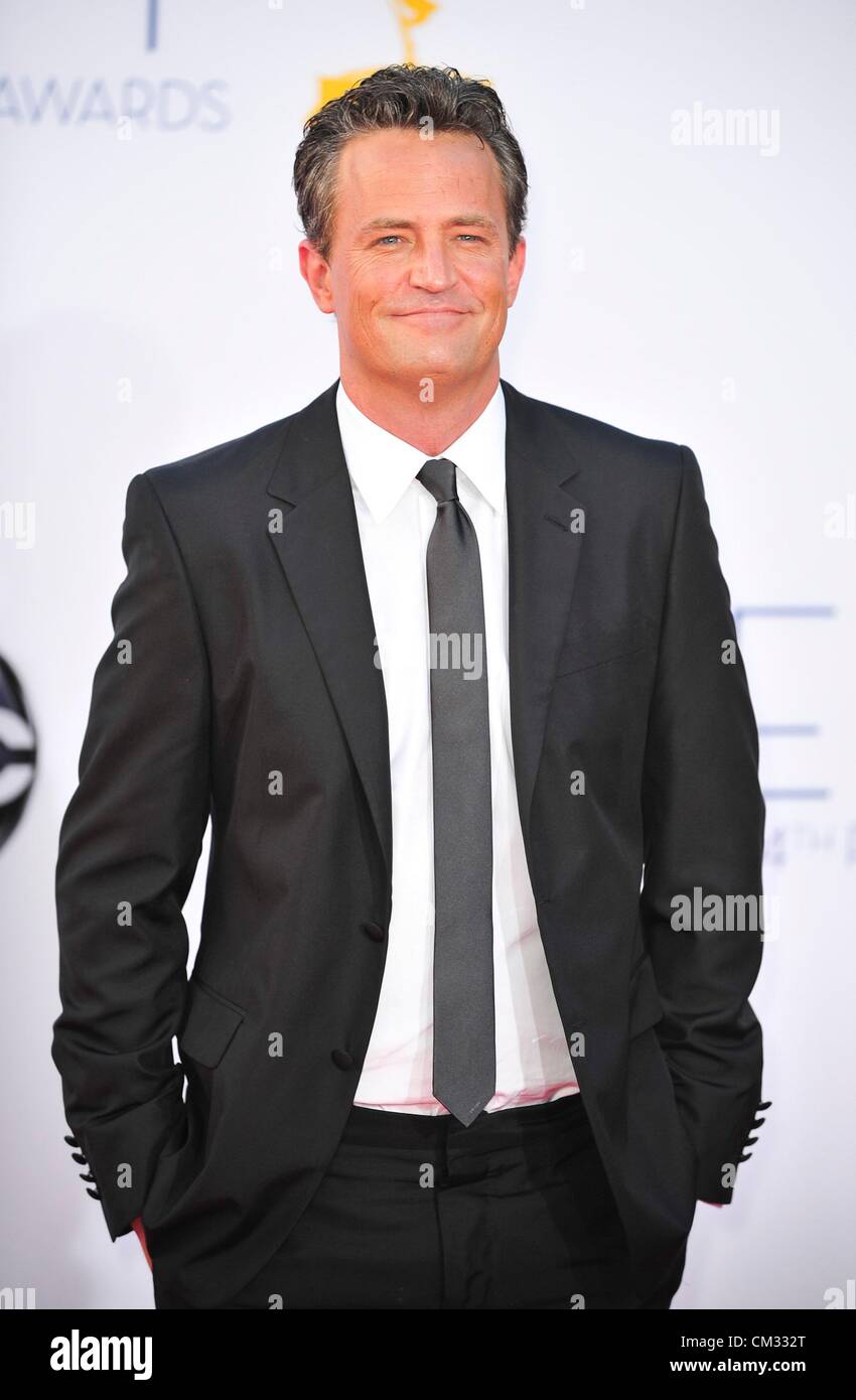 Matthew Perry arrivals64th Primetime Emmy Awards - ARRIVALS Part 2 Nokia Theatre L.A LIVE Los Angeles CA September 23 2012 Stock Photo