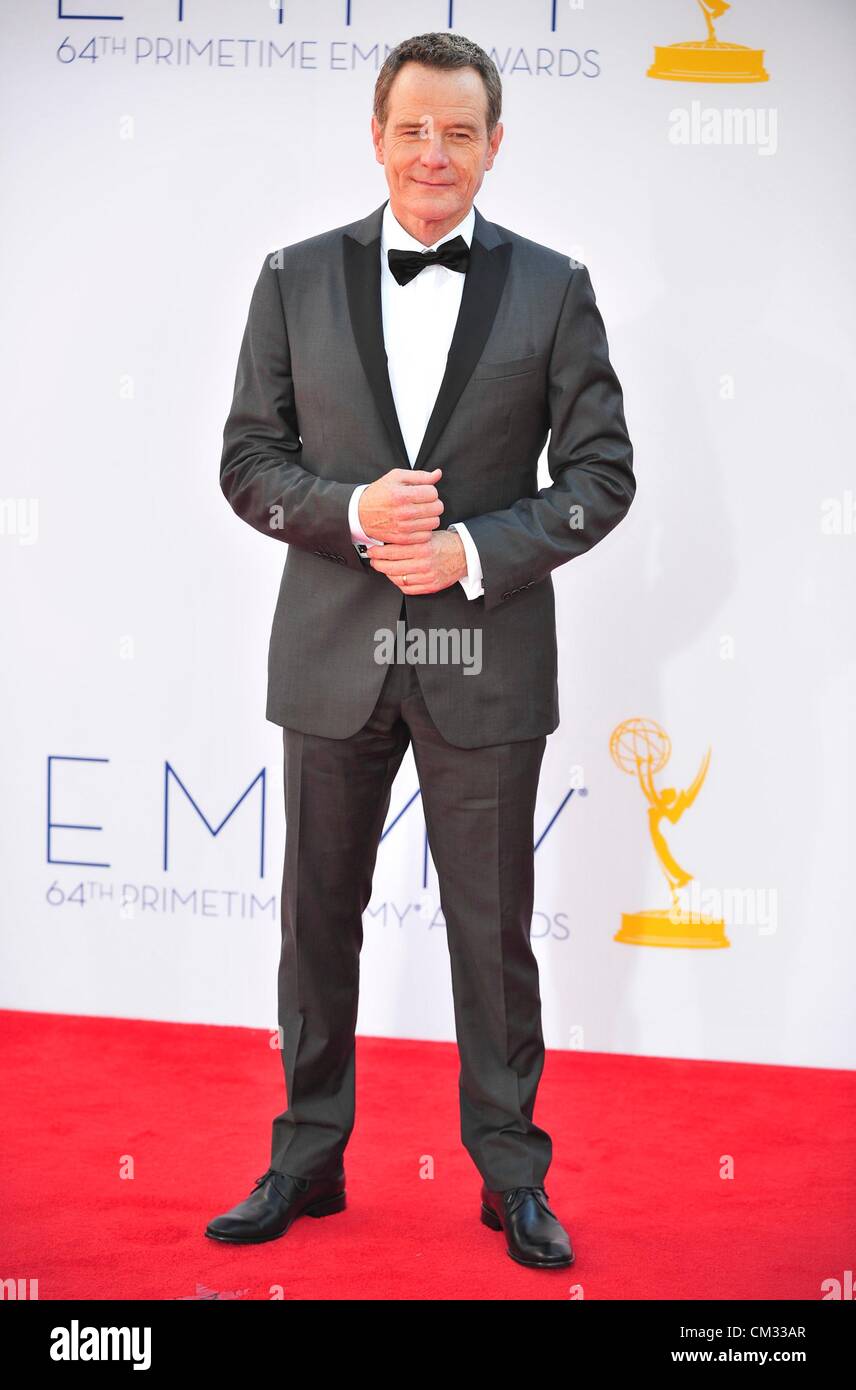 Bryan Cranston arrivals64th Primetime Emmy Awards - ARRIVALS Part 2 Nokia Theatre L.A LIVE Los Angeles CA September 23 2012 Stock Photo