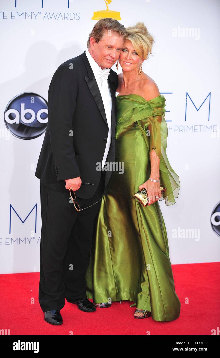 Tom Berenger Patricia Alvaran arrivals64th Primetime Emmy Awards - ARRIVALS Part 2 Nokia Theatre L.A LIVE Los Angeles CA Stock Photo
