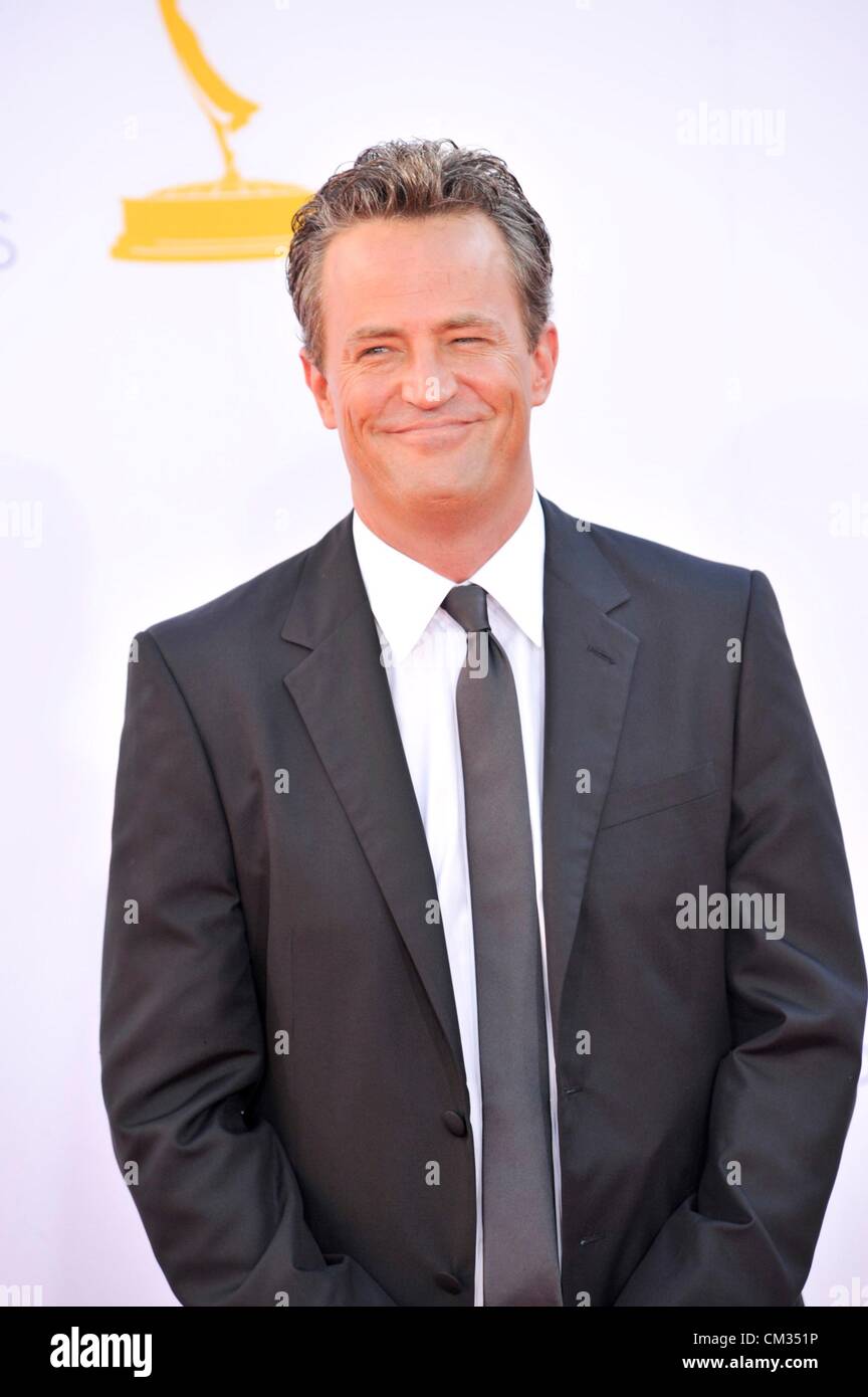 Matthew Perry arrivals64th Primetime Emmy Awards - ARRIVALS Nokia Theatre L.A LIVE Los Angeles CA September 23 2012 Photo Stock Photo