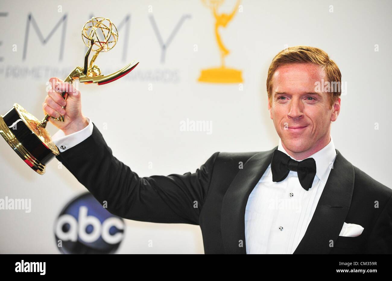 Damian Lewis inpress room64th Primetime Emmy Awards - PRESS ROOM Nokia Theatre L.A LIVE Los Angeles CA September 23 2012 Photo Stock Photo