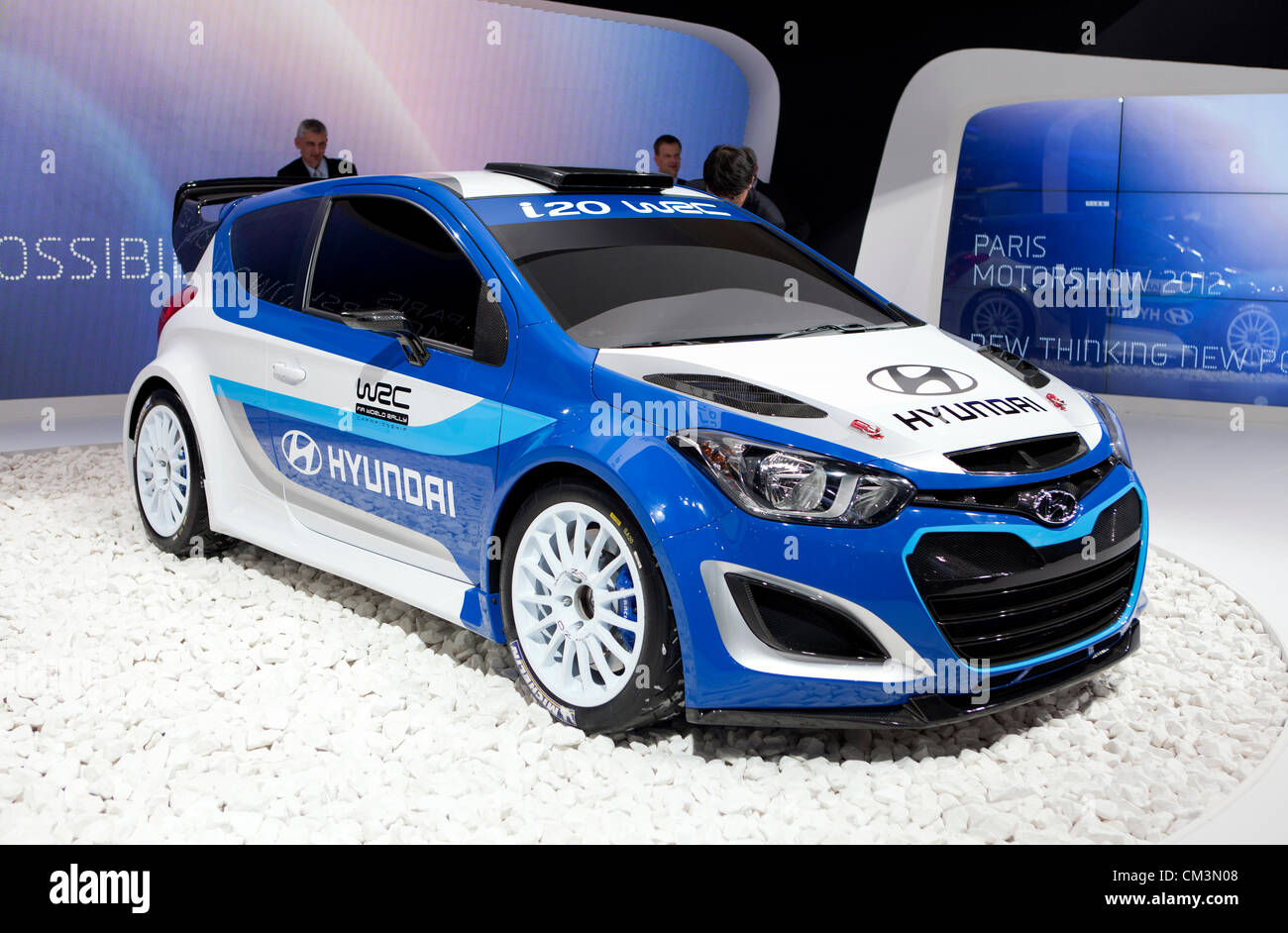Racing car Hyundai i20 WRC was presented in World Premier during Paris ...