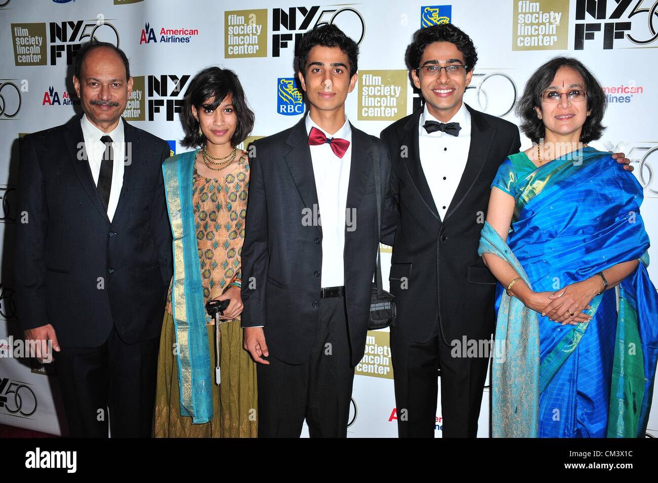 Suraj Sharma, Family at arrivals for New York Film Festival Opening