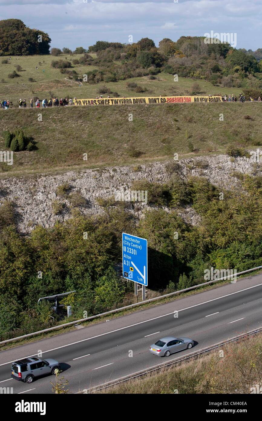 Road protest twyford down m3 motorways hires stock photography and