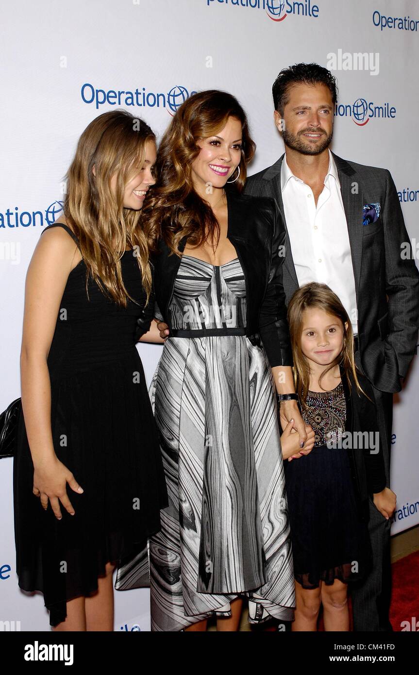 Brooke Burke Charvet, David Charvet at arrivals for Operation Smile 30th Anniversary Smile Gala, Beverly Hilton Hotel, Los Angeles, CA September 28, 2012. Photo By: Michael Germana/Everett Collection Stock Photo