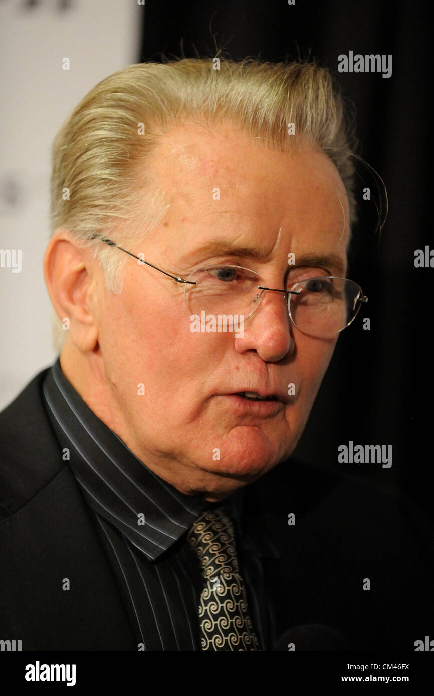 September 28, 2012. Toronto, Canada. Annual youth empowerment event WE DAY, an initiative of Free The Children,  held at Toronto's Air Canada Centre. In picture, actor Martin Sheen. Stock Photo