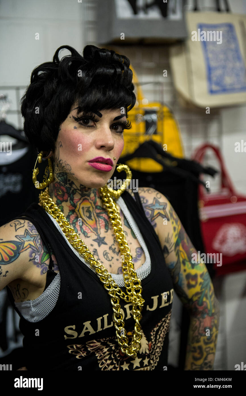 Lidia Reyes 30th September 2012. London, UK. The 8th International Tattoo ...