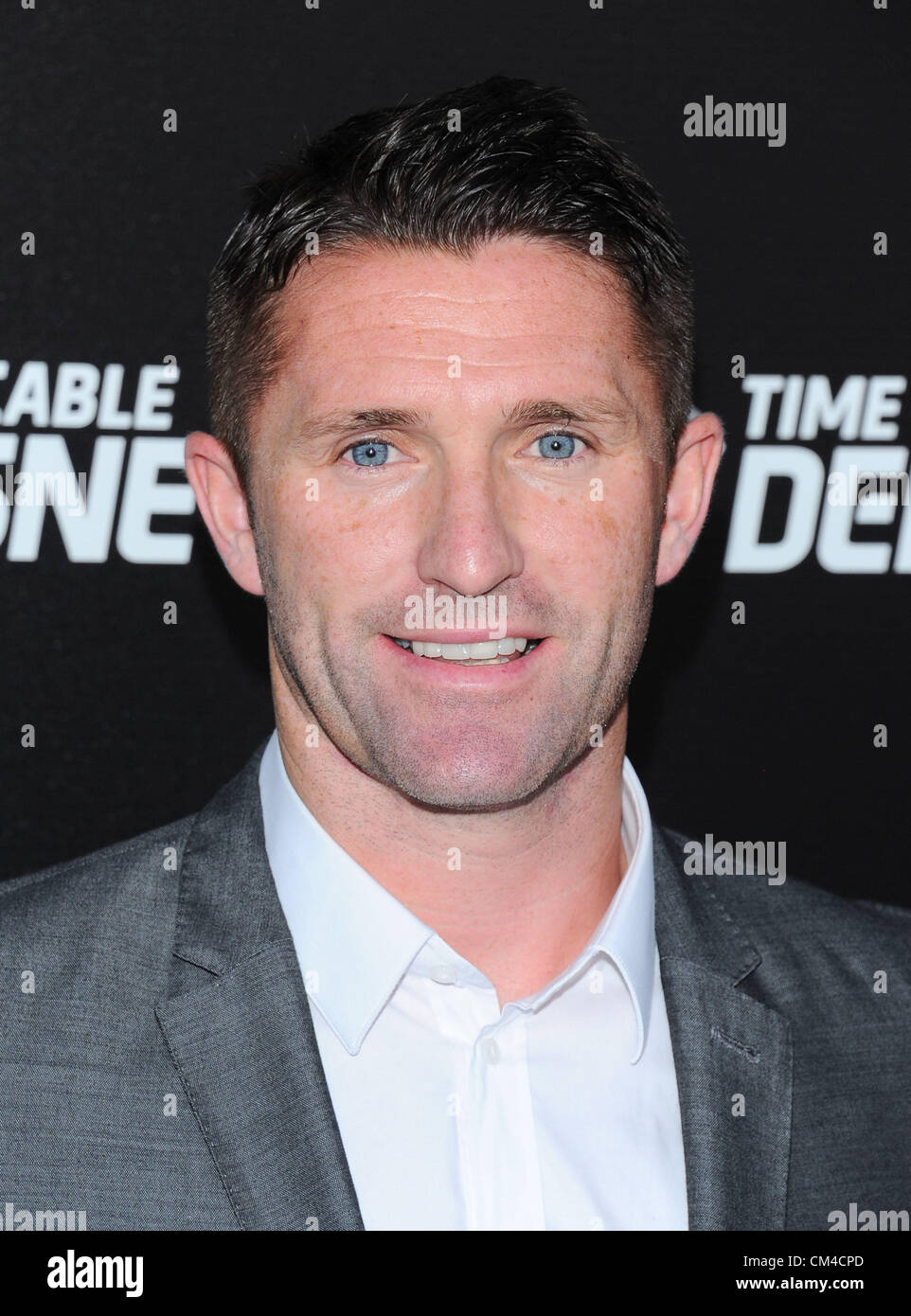 Robbie Keane arrives at the Time Warner cable sports TV channel launch in El Segundo, CA. 1st Oct 2012. USA. Stock Photo