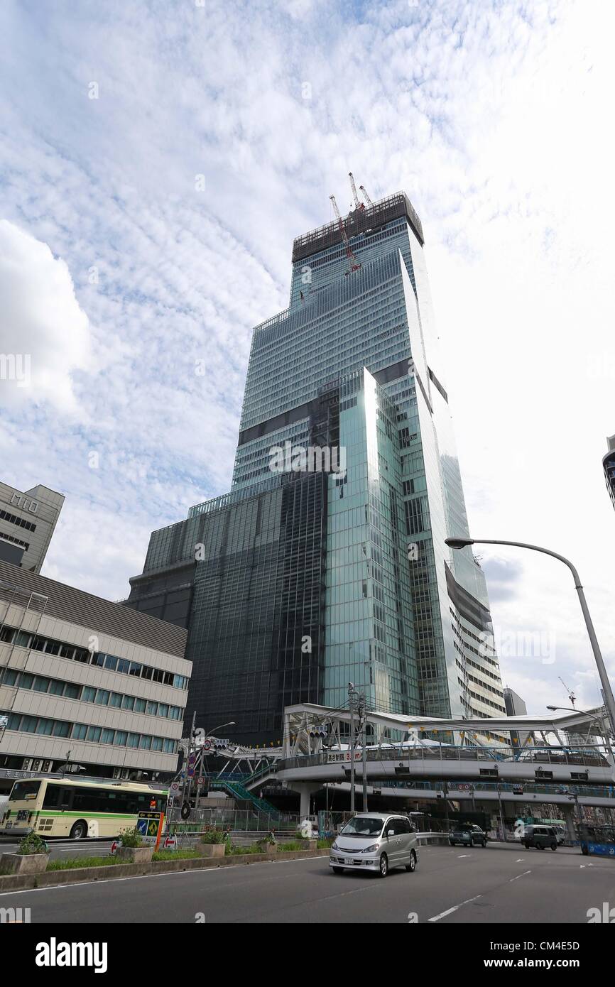 Japan's tallest building Abeno Harukasu under construction in Osaka