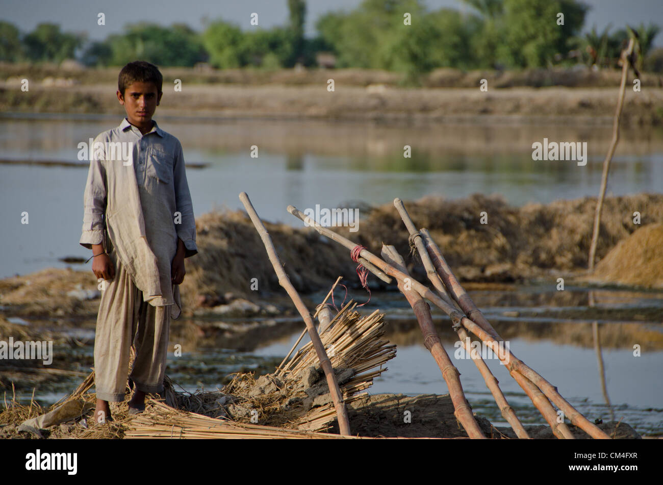 Floods in Pakistan Stock Photo