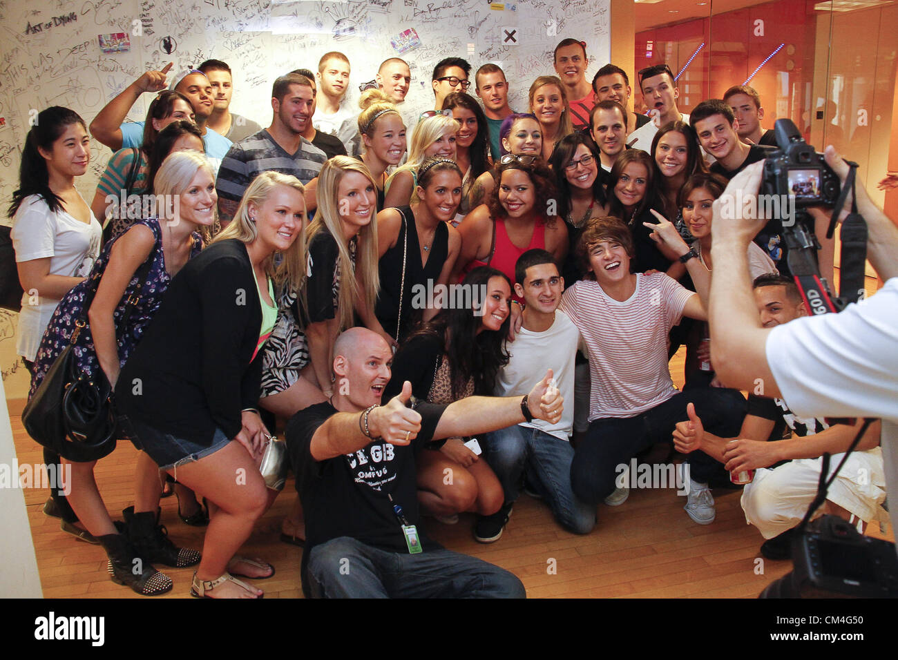 Sept. 14, 2012 - Ny, NY, U.S. - Danny Avila with guests at the studios ...