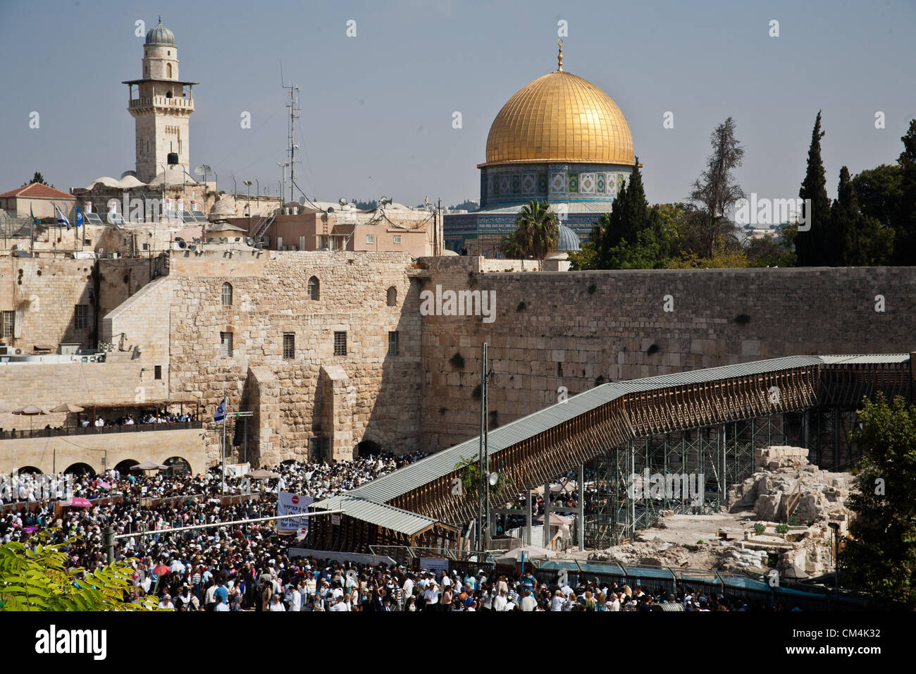 Jerusalem, Israel. 3rd October 2012. Thousands of Jews attend a special