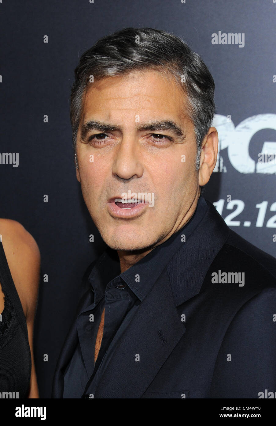 George Clooney at the film premiere for 'Argo' in Beverly Hills, CA Oct 4th 2012. USA. Stock Photo