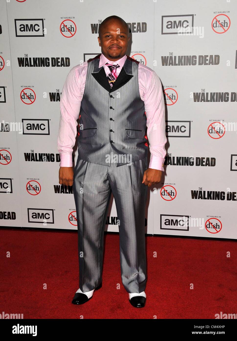 IronE Singleton at arrivals for THE WALKING DEAD Season Three Premiere, Universal City Walk Cinemas, Los Angeles, CA October 4, 2012. Photo By: Dee Cercone/Everett Collection Stock Photo
