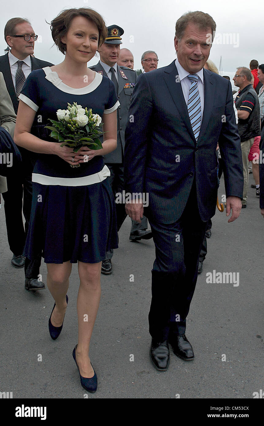 President finland sauli niinisto wife hi-res stock photogra